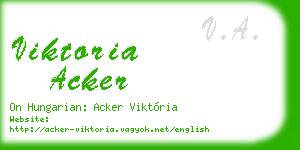 viktoria acker business card